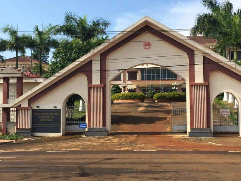 Trụ sở UBND huyện Tuy Đức, tỉnh Đắk Nông nơi ông Nguyễn Hữu Huân giữ chức PCT UBND.