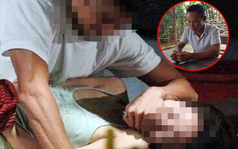 Thuận (ảnh nhỏ) dùng dao dọa giết, đánh đập nữ sinh học lớp 10 rồi hiếp dâm.