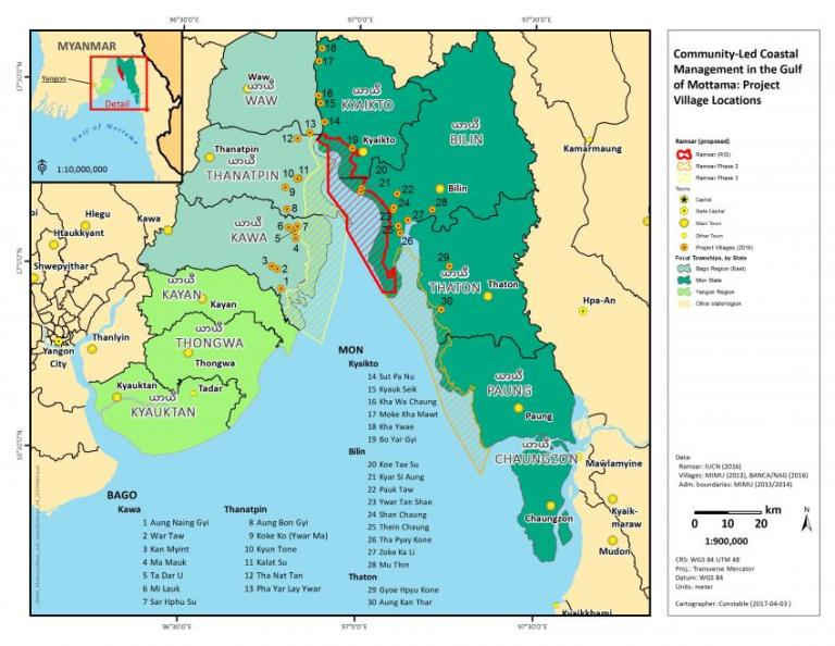 Bản đồ khu vực Ramsar thứ tư của Myanmar