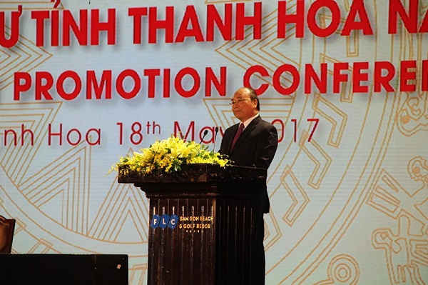 Đồng chí Nguyễn Xuân Phúc, Ủy viên Bộ Chính trị, Thủ tướng Chính phủ phát biểu chỉ đạo Hội nghị.