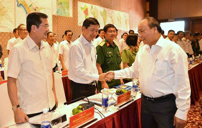 Thủ tướng Nguyễn Xuân Phúc làm việc với Lãnh đạo chủ chốt tỉnh Kiên Giang - Ảnh: Chinhphu.vn 