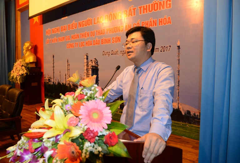 Tổng giám đốc Trần Ngọc Nguyên phát biểu tại hội nghị