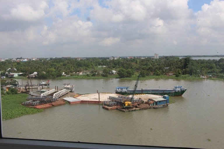 Dự án thủy điện Pắc-Beng trên dòng chính sông Mê Kông. Ảnh: MH
