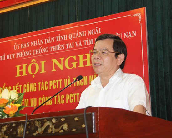 Phó Chủ tịch Thường trực UBND tỉnh Đặng Văn Minh phát biểu chỉ đạo tại hội nghị
