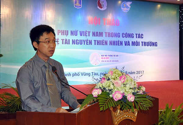 Phó Chủ tịch UBND tỉnh Bà Rịa Vũng Tàu Đặng Minh Thông phát biểu tại Hội thảo