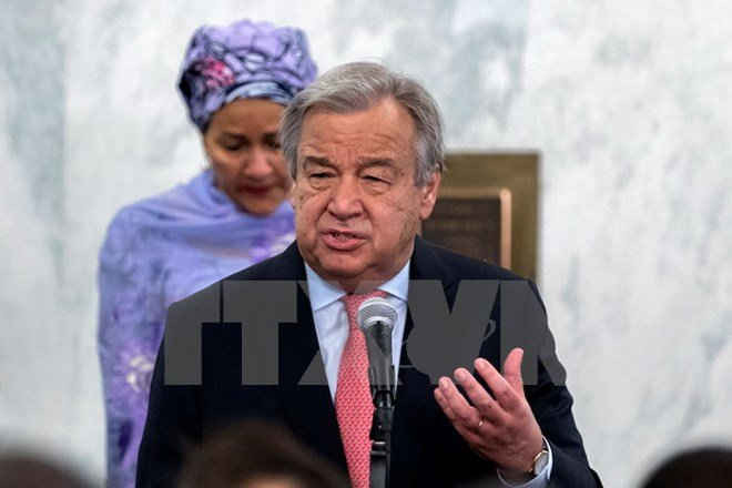 Tổng Thư ký Liên hợp quốc, ông António Guterres. (Nguồn: THX/TTXVN)