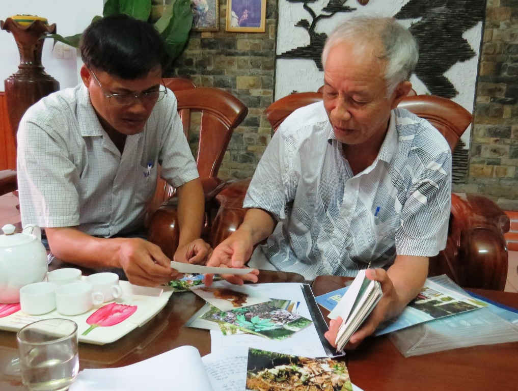 Ông Đặng Ngọc Phái- nguyên Phó Giám đốc Công ty dược, vật liệu y tế tỉnh Quảng Nam, người có đóng góp lớn trong việc bảo tồn nguồn gen quý Sâm Ngọc  Linh từ năm 1993, trao đổi với PV Báo TN&MT về việc bảo tồn Sâm Ngọc Linh