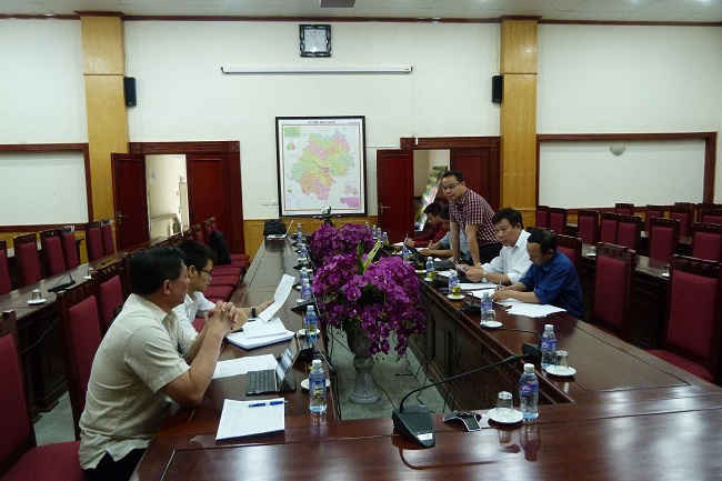 Kiểm tra công tác cấp GCNQSDĐ tại huyện Mộc Châu.