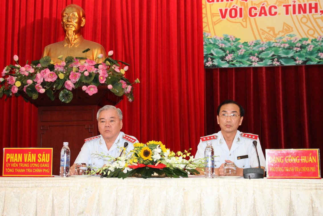 Hội nghị do Ủy viên Ban Chấp hành Trung ương Đảng, Tổng Thanh tra Chính phủ Phan Văn Sáu chủ trì, cùng sự tham gia của Phó Tổng Thanh tra Chính phủ Đặng Công Huẩn.