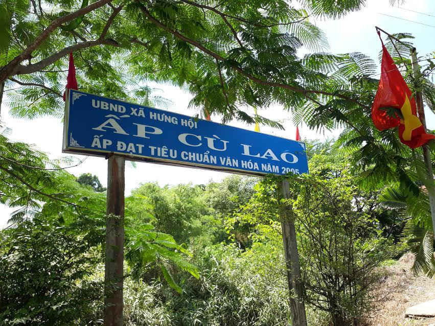 62 hộ dân ấp Cù Lao được sử dụng nước sạch.