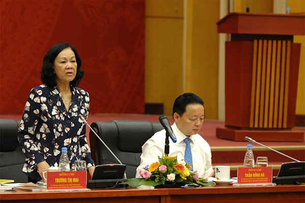 Bà Trương Thị Mai - Ủy viên Bộ Chính trị - Bí thư trung ương Đảng - Trưởng Ban Dân vận Trung ương - Trưởng Ban chỉ đạo Tổng kết Nghị quyết số 25-NQ/TW