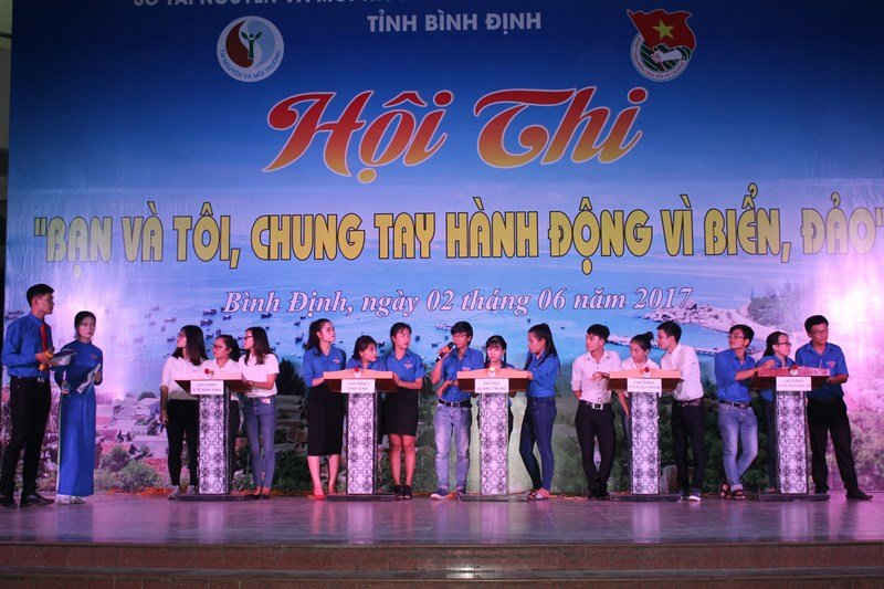 Sở TN&MT phối hợp tỉnh đoàn Bình Định tổ chức Hội thi “Bạn và tôi, chung tay hành động vì biển, đảo”