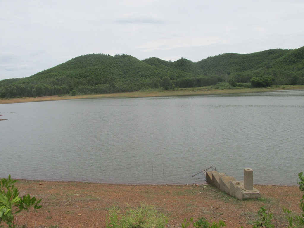 Hồ Tân Lệ - xã Cát Tân - huyện Phù Cát, một trong 23 hồ chứa nguy cơ sự cố cao trong mùa lũ