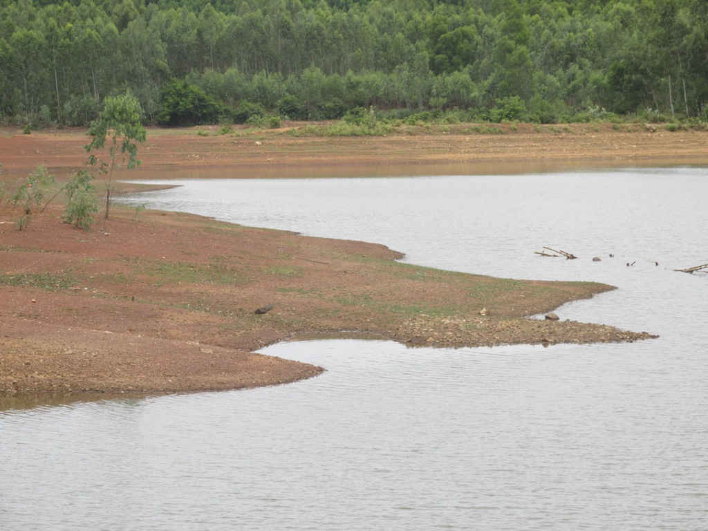 Hồ Tân Lệ tràn đất bị xói lở, cống lấy nước hư hỏng