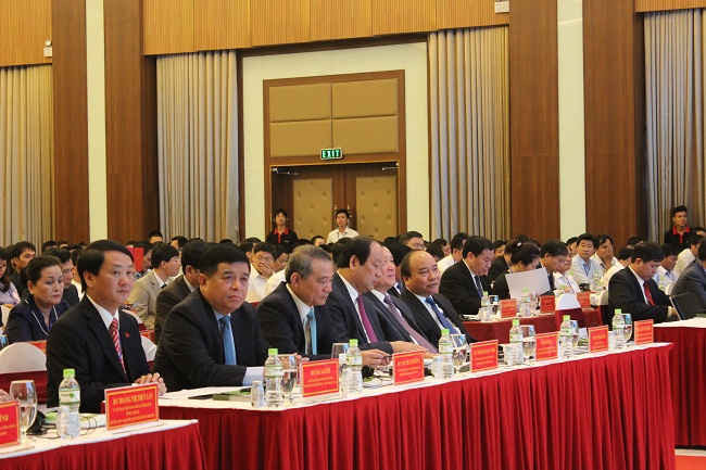 Các đại biểu dự Hội nghị xúc tiến đầu tư tỉnh Sơn La 2017.