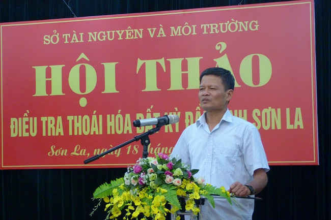 Ông Phạm Văn Thi, Phó Giám đốc Sở TN&MT Sơn La.