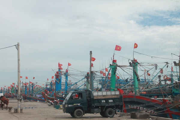 Gần 4.000 tàu thuyền ở Nghệ An đã về nơi tránh trú bão an toàn từ sáng 25/7