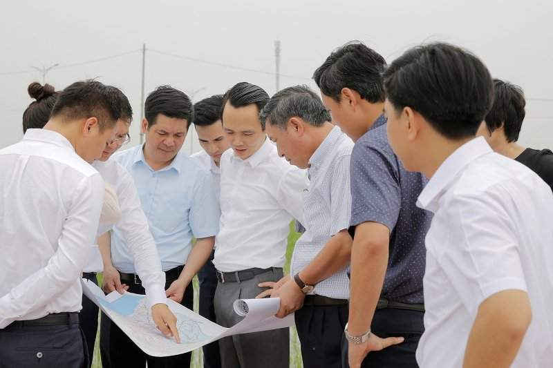 Lãnh đạo tỉnh Thái Bình và Tập đoàn FLC khảo sát địa điểm lựa chọn xây dựng KĐT thông minh