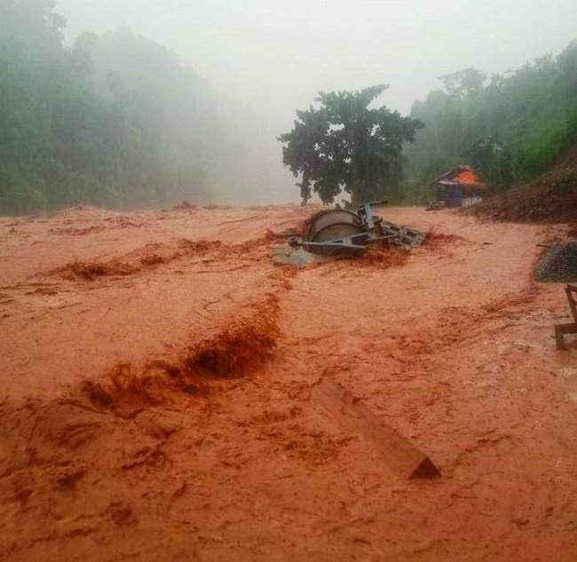 Mưa lớn khiến nước lũ dâng cao tại huyện Nậm Nhùn – Lai Châu