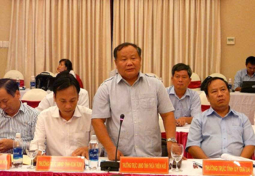 Đại biểu tỉnh Thừa Thiên Huế tham gia thảo luận tại hội nghị.