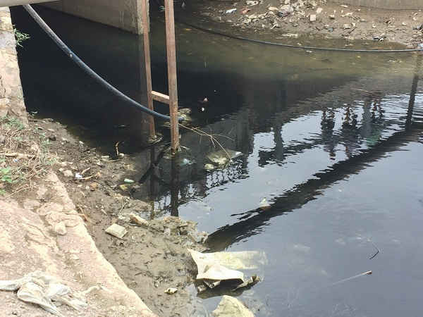 Nước thải chảy ra kênh tưới huyện Gia Viễn