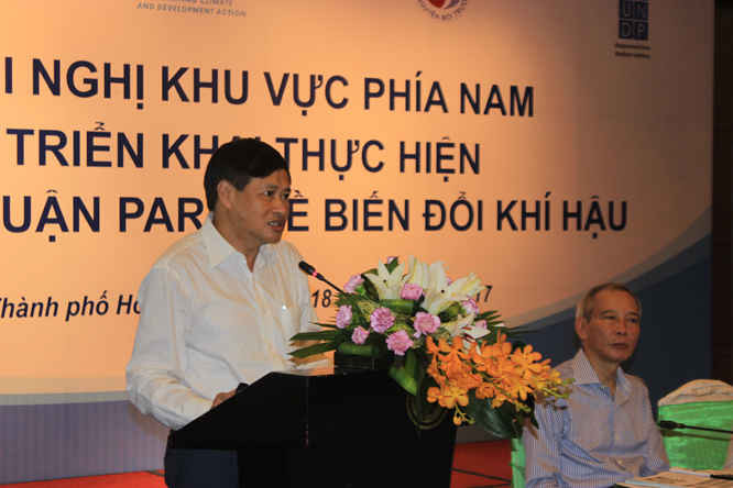 Ông Nguyễn Khắc Hiếu, Phó Cục trưởng Cục BĐKH ( Bộ TN&MT)