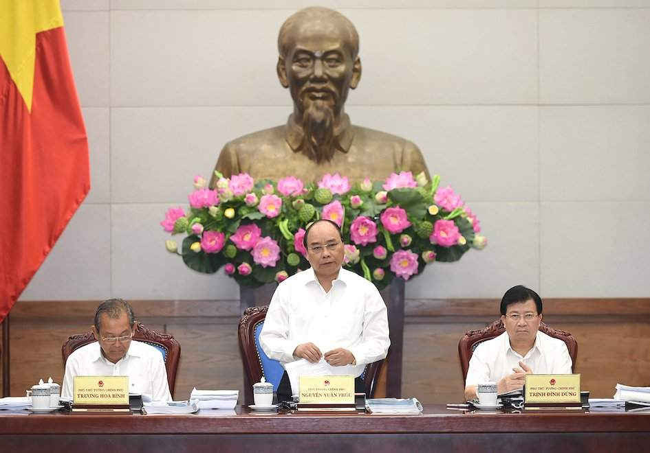 Thủ tướng Nguyễn Xuân Phúc chủ trì phiên họp Chính phủ chuyên đề xây dựng pháp luật.