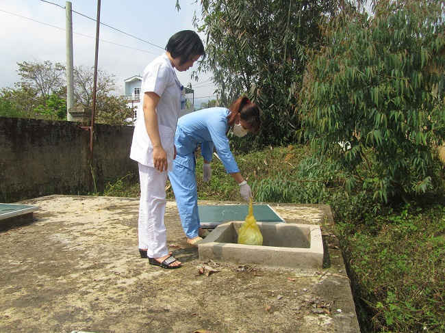 Bể chôn lấp chất thải y tế nguy hại của Trung tâm Y tế huyện Mường Ảng