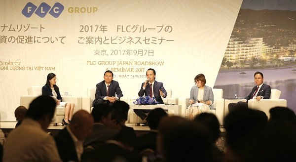 Lãnh đạo Tập đoàn FLC trả lời trực tiếp các câu hỏi mà nhà đầu tư Nhật Bản đưa ra tại hội nghị
