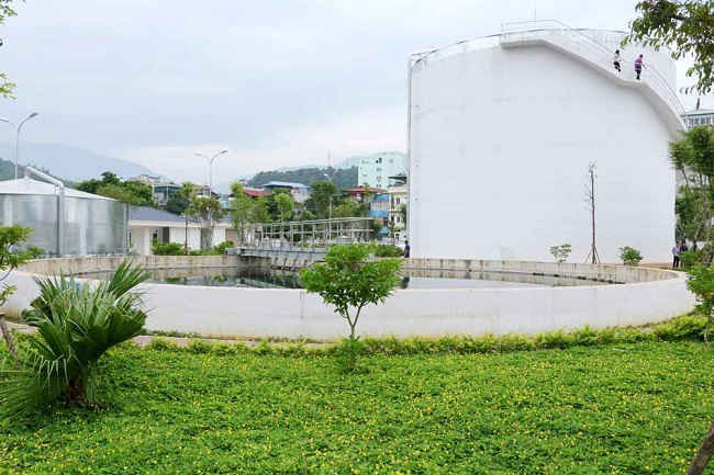 Một góc nhà máy xử lý nước thải thành phố Lào Cai