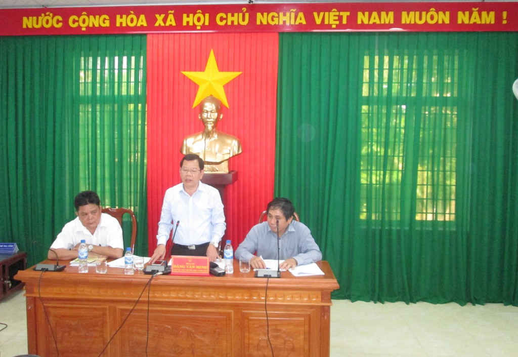 Ông Đặng Văn Minh- Phó Chủ tịch UBND tỉnh Quảng Ngãi kết luận tại buổi làm việc 
