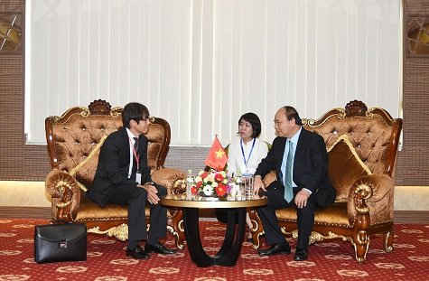 Thủ tướng tiếp Công sứ Nhật Bản tại Việt Nam, ông Jun Yanagi. Ảnh: VGP/Quang Hiếu