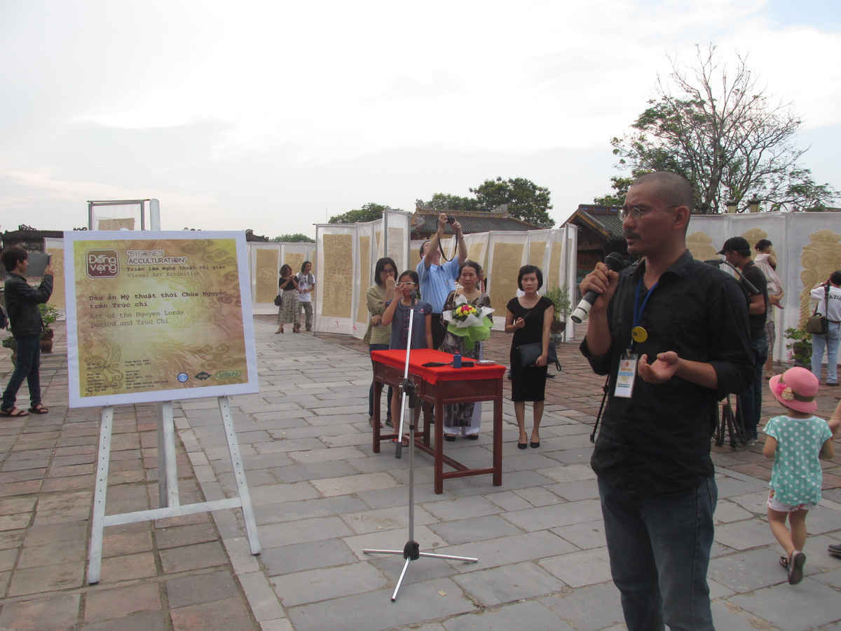 Buổi thuyết trình về tác phẩm “Đồng vọng” bằng Trúc chỉ của Họa sĩ Phan Hải Bằng tại Đại nội – Kinh thành Huế