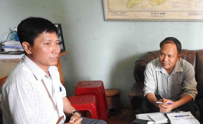 Ông Trần Duy Triệu - Phó Chủ tịch UBND xã Thuận Hạnh, huyện Đắk ông hứa sẽ sớm giải quyết dứt điểm vụ việc