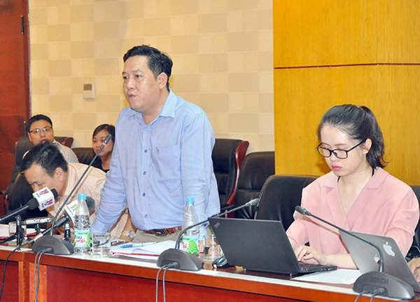 Ông Nguyễn Xuân Quang chia sẻ với các phóng viên Báo chí tại buổi họp báo 