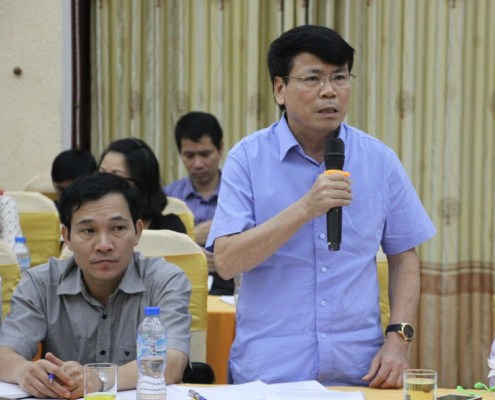 Ông Nguyễn Tiến Lâm – Phó giám đốc Sở NN&PTNT trả lời báo chí tại Hội nghị giao ban báo chí ngày 04/10/2017