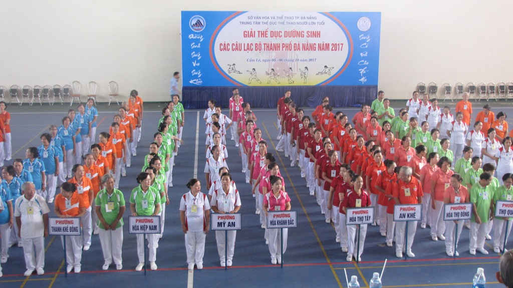 Giải Thể dục dưỡng sinh năm 2017 thu hút 400 VĐV tại các quận, huyện TP. Đà Nẵng tham dự