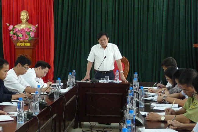 Ông Bùi Đức Hải, Phó Chủ tịch UBND tỉnh Sơn La chủ trì buổi kiểm tra
