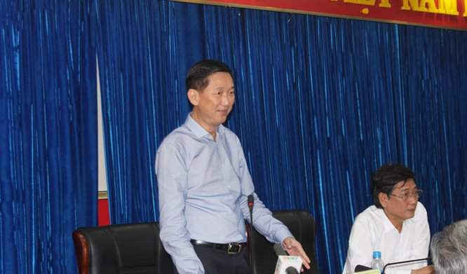 Phó Chủ tịch UBND TP.HCM Trần Vĩnh Tuyến phát biểu tại buổi làm việc