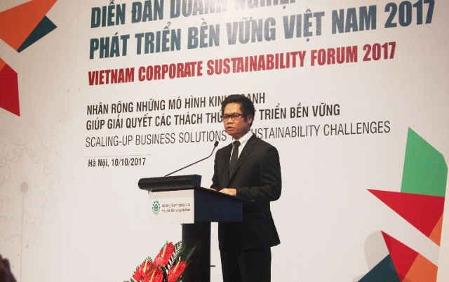 Ông Vũ Tiến Lộc, Chủ tịch VCCI kiêm Đồng Chủ tịch Hội đồng Doanh nghiệp vì sự phát triển bền vững Việt Nam