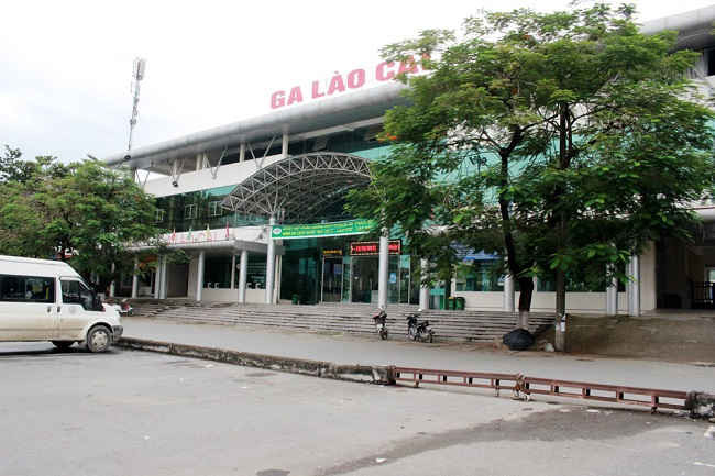 Phòng vé của Ga Lào Cai vắng lặng sau sự cố sạt lở đất tuyến đường sắt Hà Nội – Lào Cai