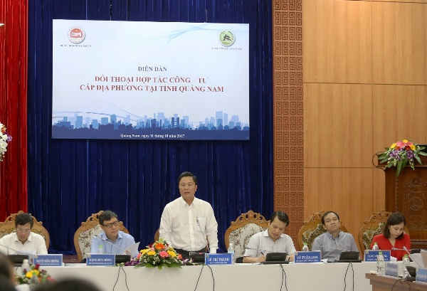 Ông Lê Trí Thanh- Phó Chủ tịch UBND tỉnh Quảng Nam cho biết, tỉnh Quảng Nam có 7 dự án PPP đang đi vào hoạt động, chủ yếu về cơ sở hạ tầng  đô thị, hạ tầng giao thông, các dự án về cấp thoát nước và dự án về xử lý môi trường …