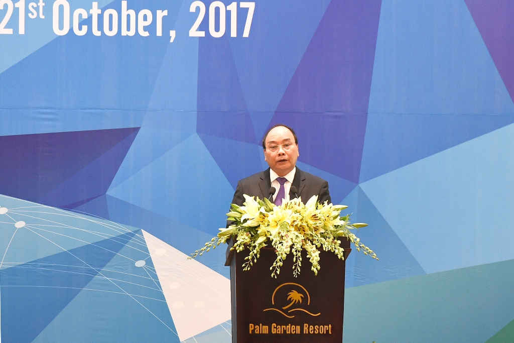 Thủ tướng Chính phủ Nguyễn Xuân Phúc phát biểu chào mừng Hội nghị