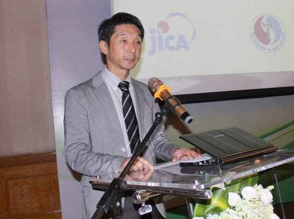 Ông Naoki Kakioka – Đại diện cấp cao JICA – Văn phòng Việt Nam phát biểu tại Hội thảo