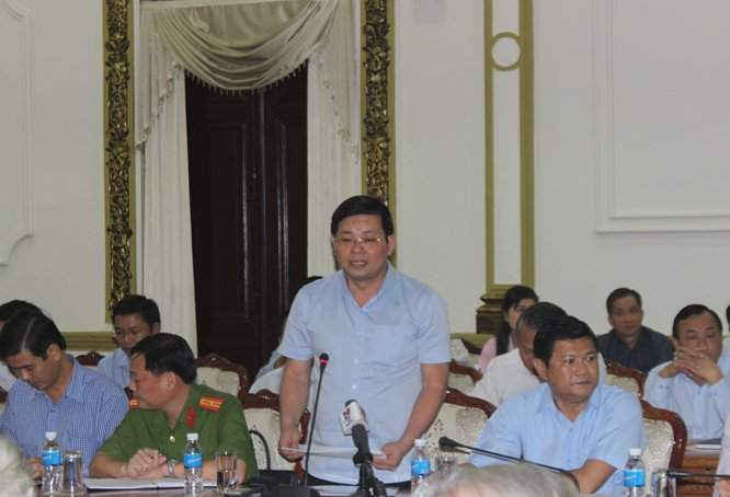 Ông Nguyễn Toàn Thắng, Giám đốc Sở TN&MT TP.HCM phát biểu tại Hội nghị