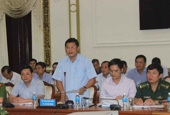 Ông Huỳnh Cách Mạng, Phó Chủ tịch UBND TP.HCM phát biểu kết thúc Hội nghị