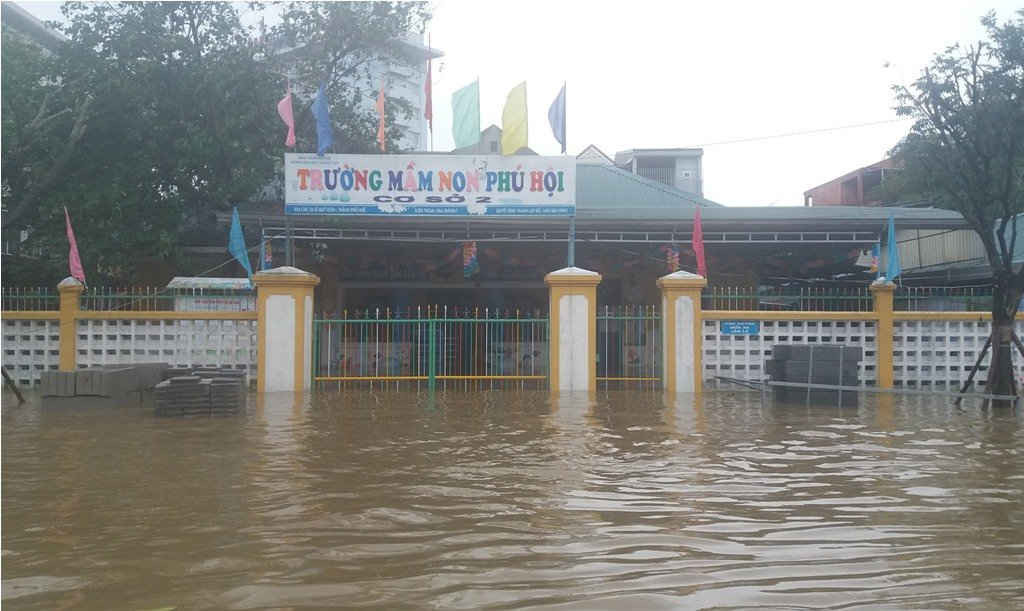 Trường mầm non Phú Hội ngập sâu