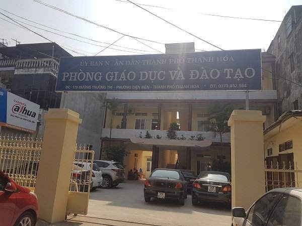 Phòng Giáo dục và Đào tạo TP. Thanh Hóa, nơi bà Lê Thị Thu Hà làm việc.