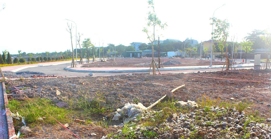 Đất nền khu Dự án nhà ở phía Tây song Nậm Rốm, TP. Điện Biên Phủ.