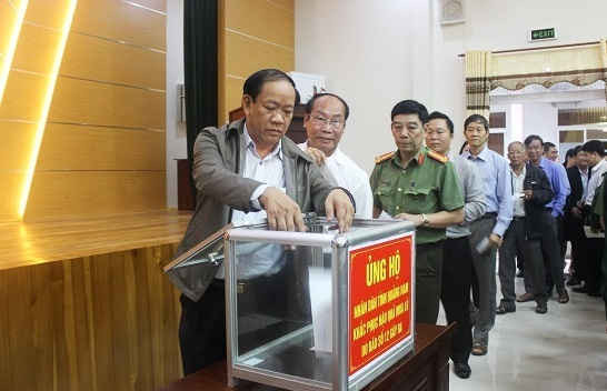 Sau lễ phát động, đã có nhiều cá nhân, đơn vị, các doanh nghiệp trên địa bàn tỉnh Quảng Nam tham gia ủng hộ đồng bào bị lũ lụt
